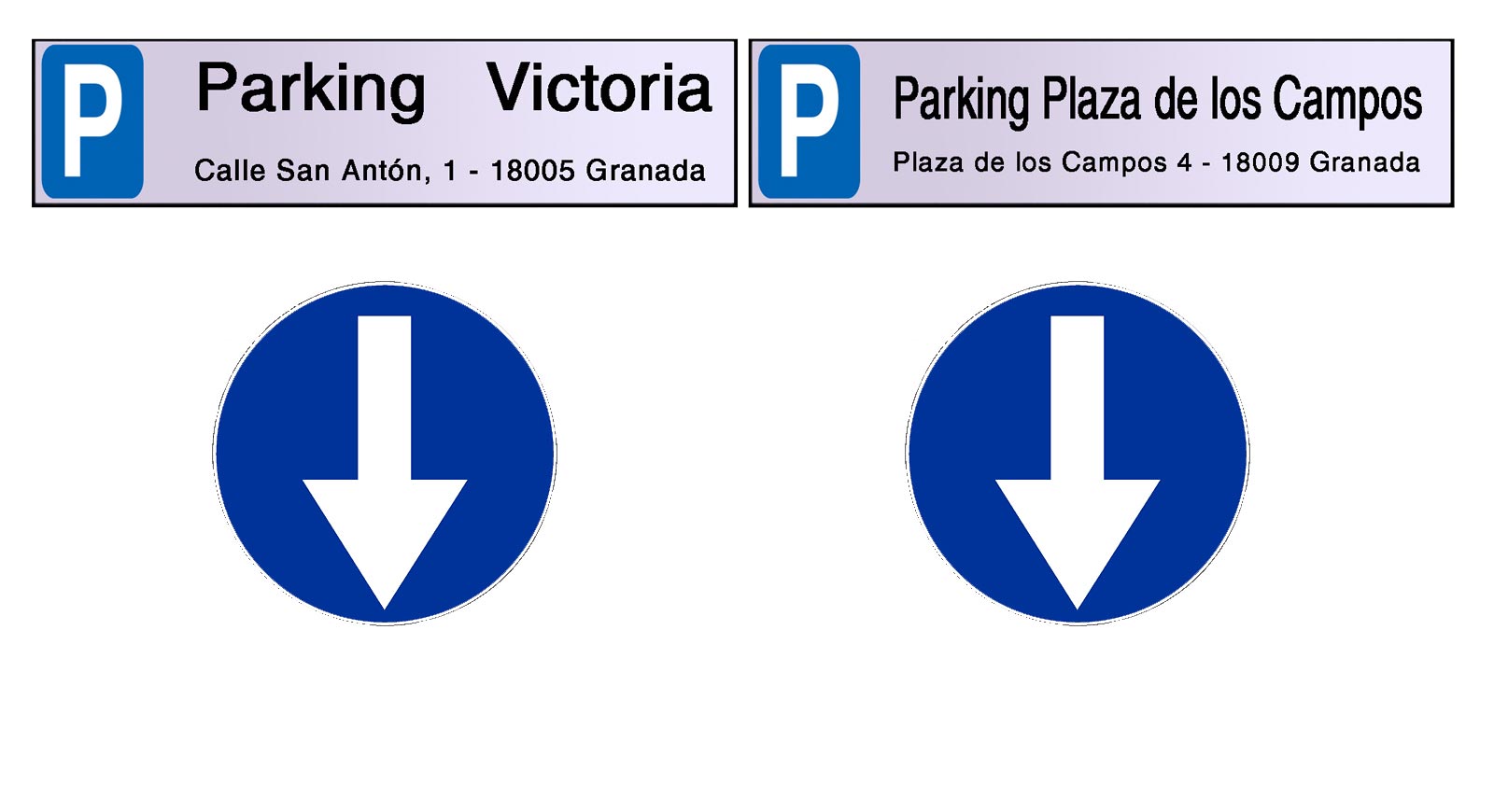 Aparcamientos públicos en el Centro de Granada: Parking Victoria y Parking Plaza de los Campos